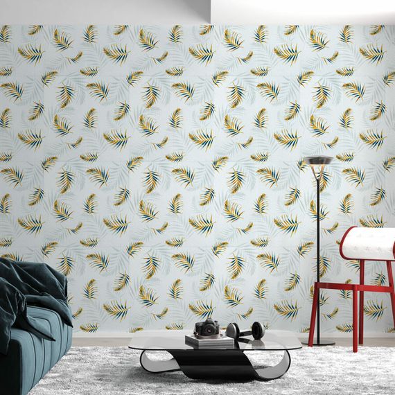 Панель стінова 3D 680х670х4мм Папороть на білому фоні (D) SW-00001981 | Зображення 3