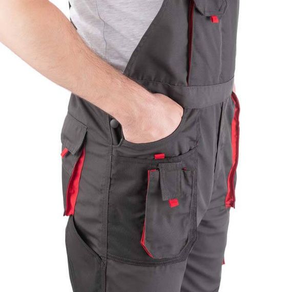 Напівкомбінезон робочий 80% поліестер, 20% бавовна, щільність 260 г/м2, S INTERTOOL SP-30211 | Зображення 7