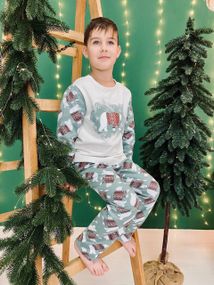 Піжама дитяча "Family look" Носи своє 110 Зелений (p-7569-97073)