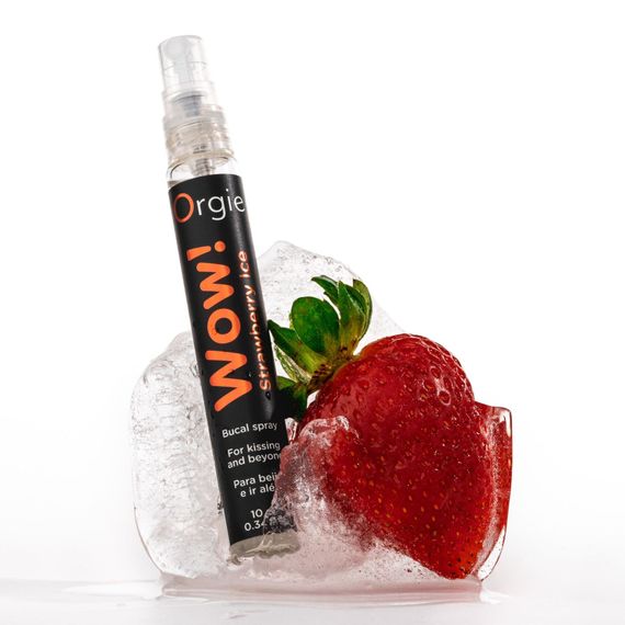 Спрей для орального сексу Orgie – Wow! Strawberry Ice (10 мл) з охолоджувальним ефектом | Зображення 3