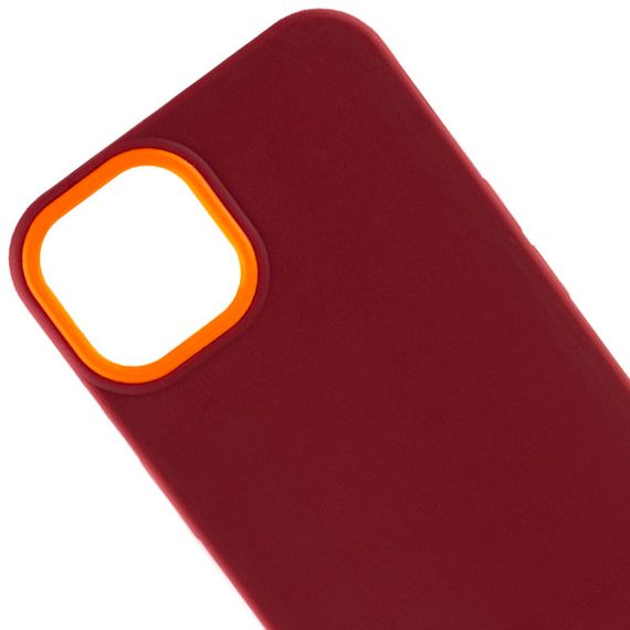 Чохол TPU+PC Bichromatic для Apple iPhone 12 Pro Max (6.7") Brown burgundy / Orange | Зображення 1