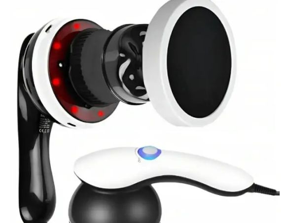 NEW Антицелюлітний масажер Body Massage, 4 насадки / Вібромасажер з ІЧ підігрівом / Масажер для тіла | Зображення 1