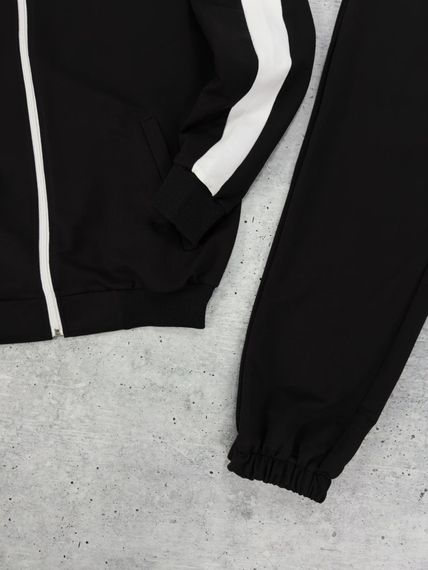 Костюм Puma лампас кофта штани чорний + 2 пари шкарпеток у подарунок | Зображення 1