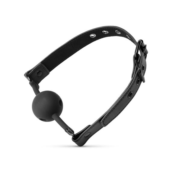 Повітропроникний кляп Bedroom Fantasies: Breathable Silicone Ball Gag, чорний Sex Aura | Зображення 4