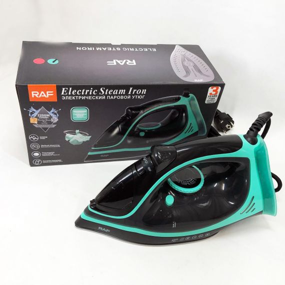 Парова праска для прасування одягу RAF R.1250 2200 Вт, Праски керамічні для дому, Хороші праски SM-60 | Зображення 7