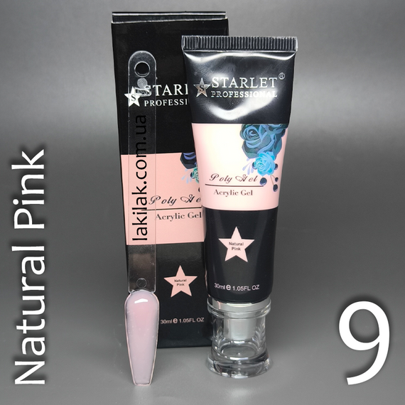 Полигель Starlet Professional №09 (Natural Pink) в тюбике 30мл