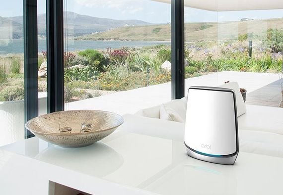 Система WiFi-Mesh NETGEAR Orbi RBK853 AX6000, 3мод, білий (RBK853-100EUS) | Зображення 1