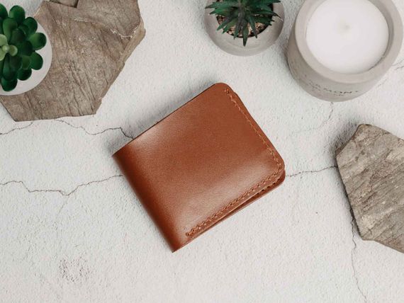 Шкіряний біфолд Skin and Skin Slim 11.5х9 см Коньячний (SW03CO) | Зображення 1