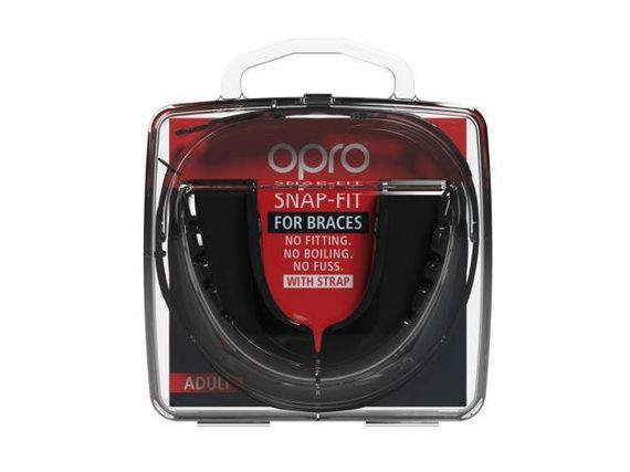 Капа боксерська OPRO Snap-Fit FOR BRACES Black (art.002318001) | Зображення 4