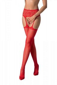Колготки-бодистокинг Passion S028 Красный One Size