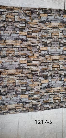 Самоклеюча декоративна 3D панель піщаник смарагд Loft Expert 700x770x5 мм | Зображення 3