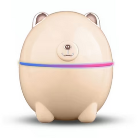 Зволожувач повітря ведмедик з вушками 2в1 нічник Жовтий