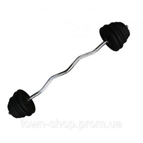 Наборная штанга Home TI-0201-120-43, 43 кг W-образный гриф