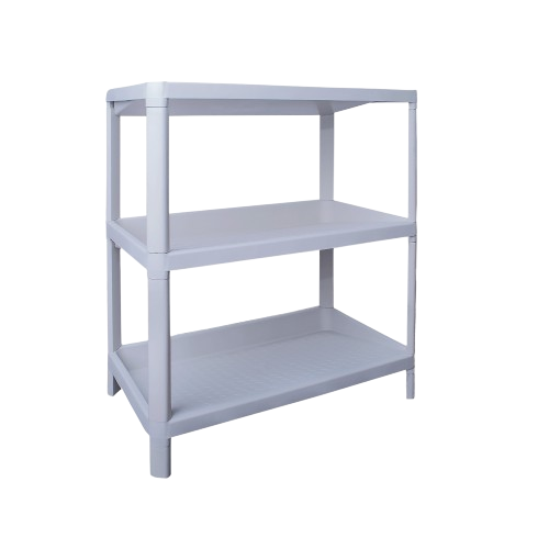 Полиця для взуття на 3 полиці біла троянда Алеана