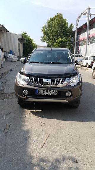 Дефлектор капоту (2015-2019, EuroCap) для Mitsubishi L200 рр | Зображення 6