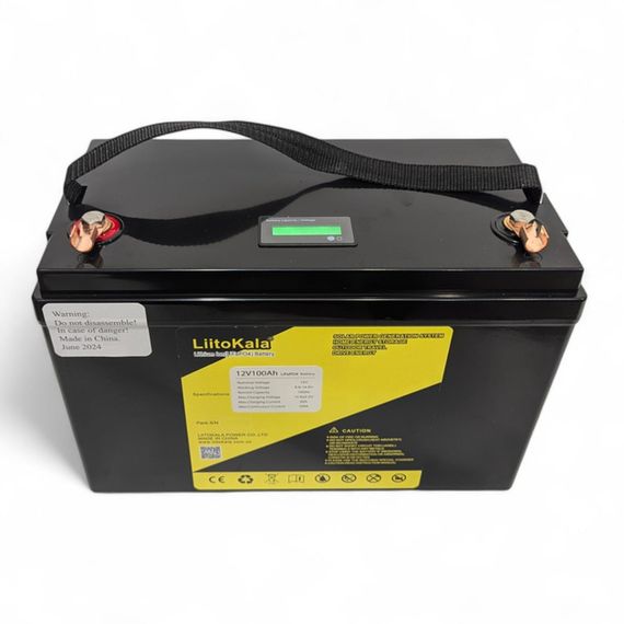 Акумулятор LiFePO4 12V 100Ah з дисплеєм та BMS LiitoKala (46724-_9207) | Зображення 4