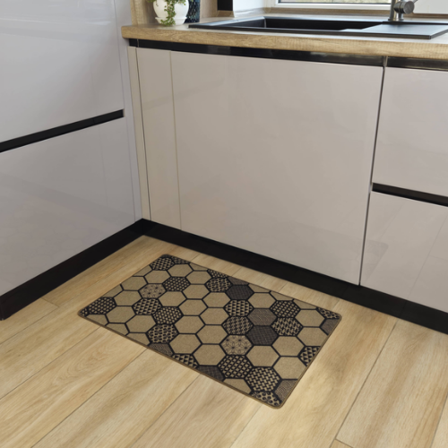 Килимок універсальний для підлоги льон Мозаїка 45*75см Дариана | Зображення 2