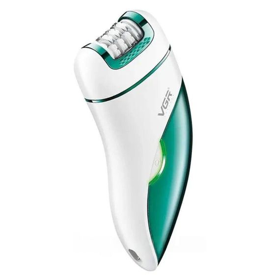 Аккумуляторный женский эпилятор 3в1 для тела и ног, с USB, VGR V-731 / Беспроводной депилятор с насадками | Зображення 3