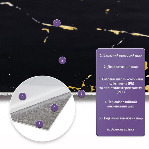 Самоклеюча стінова PET плитка 600*300*2mm (D) SW-00002302 | Зображення 1