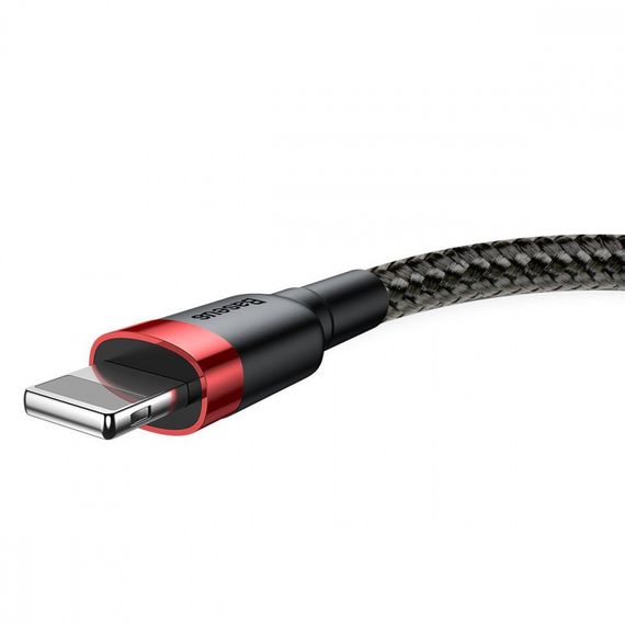Кабель Baseus Cafule Lightning 1.5A (2m), Чорний з золотим, 1.5 м | Зображення 9