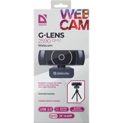 Веб-камера Defender G-lens 2590 QHD 2K 1440p Black (63113) | Зображення 2
