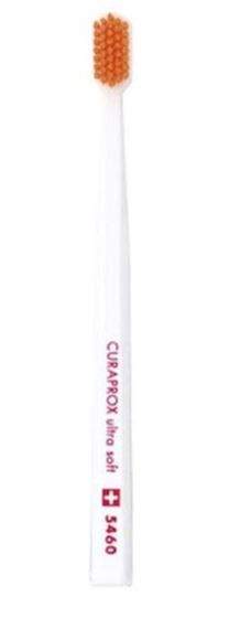 Зубна щітка Curaprox CS 5460 "Ultra Soft", d 0,10 мм. Білий з помаранчевим (WO)