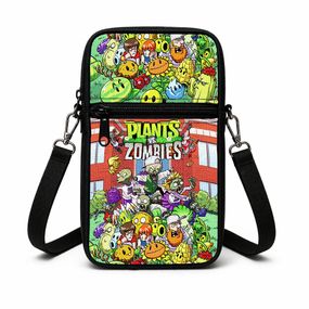 Сумка-чохол для телефону Plants vs. Zombies дитяча сумка через плече, водонепроникна міні-сумка (4975)