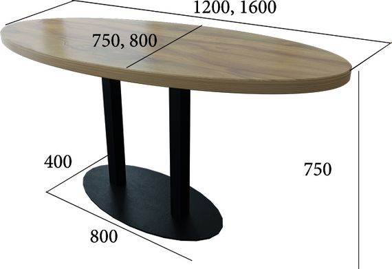 Стол Metall-design Тренд 2 двойной 7501200750 | Зображення 3