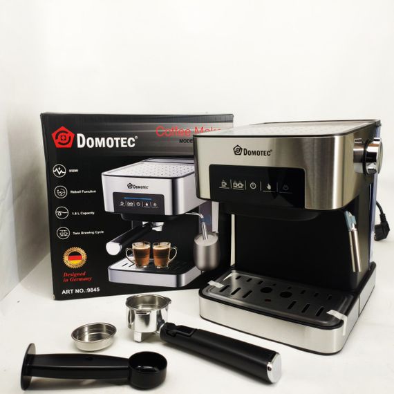Кофемашина профессиональная Domotec MS-136, Кофеварки эспрессо, Рожковая кофеварка с капучинатором FL-56 | Зображення 8