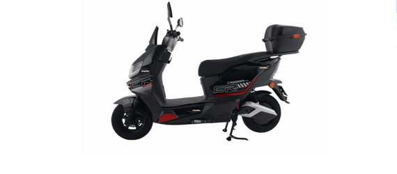 Електроскутер Crosser CR-20 2500W 72V 24Ah LiFePO4, до 75 км, 65 км/год, преміум електроскутер Чорний | Зображення 3