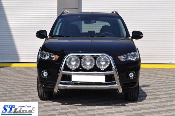 Кенгурятник WT018 (нерж.) для Mitsubishi Outlander 2006-2012 гг | Зображення 1