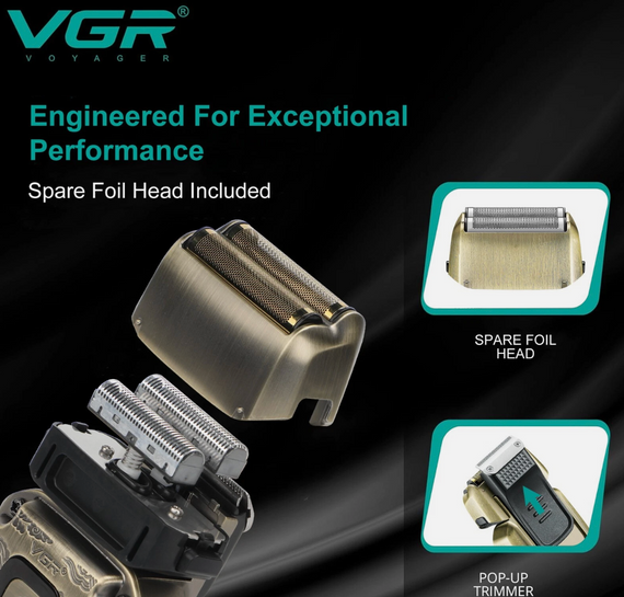 Бритва VGR V-337 для бритья и стрижки ∙ Профессиональная сеточная электробритва VGR V-337 | Зображення 3
