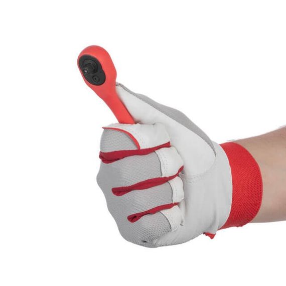 Рукоятка з храповим механізмом вигнута 1/4", 72 зуба, Cr-V, PROF INTERTOOL HT-2107 | Зображення 5