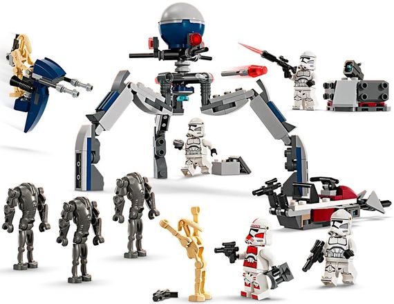 Конструктор LEGO LEGO Star Wars Клони-піхотинці й Бойовий дроїд. Бойовий набір (75372) | Зображення 3