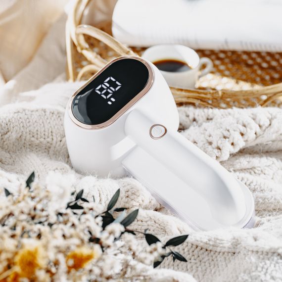 Машинка для удаления катышков Adler AD 9622 белая аккумуляторная с LCD дисплеем, двойная головка | Зображення 5