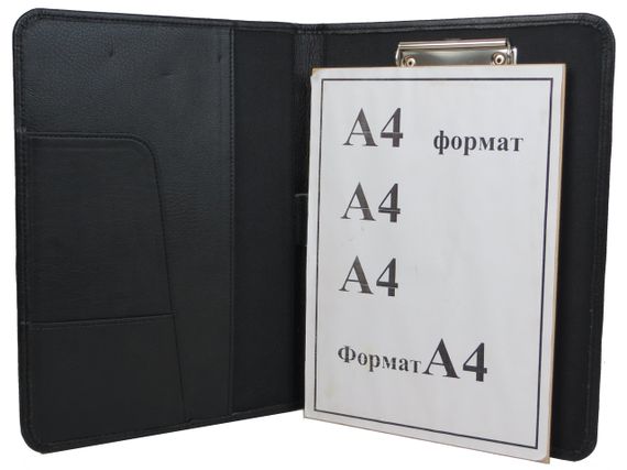 Папка для документів з екошкіри Portfolio, Україна чорна