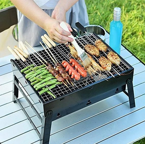 Складаний барбекю гриль портативний мангал BBQ Grill Portable — жароміцний Найкраща ціна! | Зображення 7