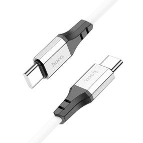 Кабель Hoco X86 silicone,C-Type C,60W,White,длина 1м,BOX