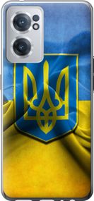 Чехол на OnePlus Nord CE 2 Флаг и герб Украины 1 "375u-2589-17620"