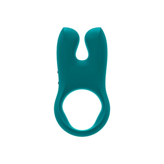 Ерекційне віброкільце з подвійною стимуляцією клітора Fun Factory NŌS deep sea blue, 2 мотори | Зображення 1