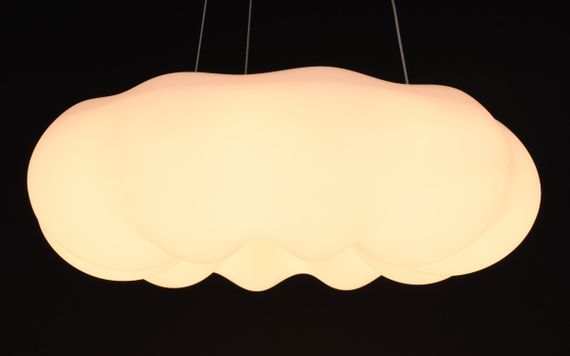 Люстра світлодіодна підвісна LED світильник для квартири на стелю лед 27944 Білий 35-150х45х45 см. | Зображення 3