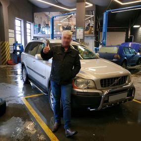 Кенгурятник WT004 (нерж) для Volvo XC90 2002-2016 гг