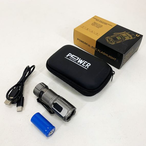 Яркий тактический фонарик, Фонарь для дома с зарядкой от розетки, Перезаряжаемый ручной фонарь JK-64 | Зображення 8