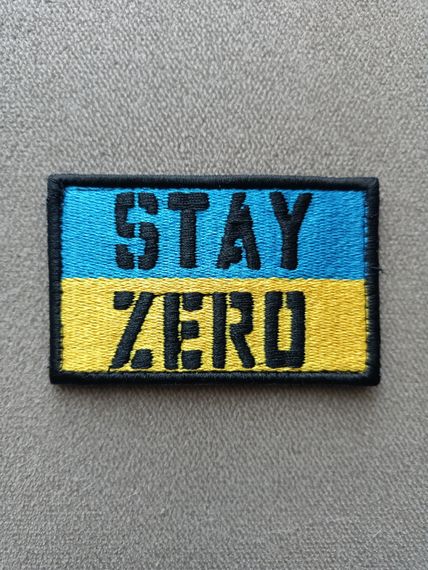 Шеврон Zero Foxtrot Ukraine Stay Zero Patch (вышитый)