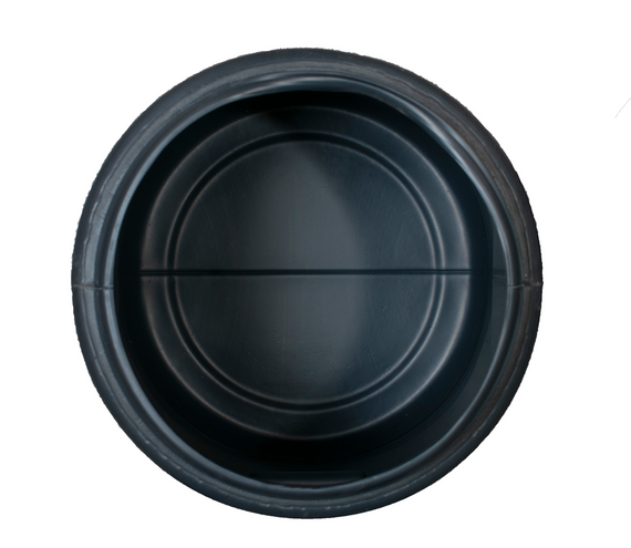 Бочка 30 л пластиковая техническая черная   широкая горловина бидон | Зображення 1