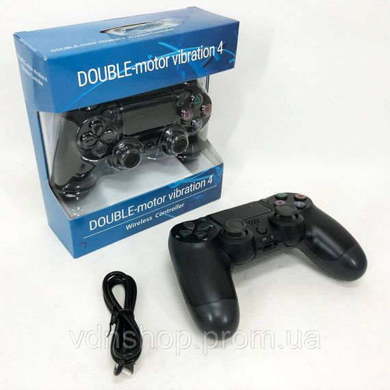 Джойстик DOUBLESHOCK для PS 4, бездротовий ігровий геймпад PS4/PC акумуляторний джойстик. Колір чорний KR-77 | Зображення 3