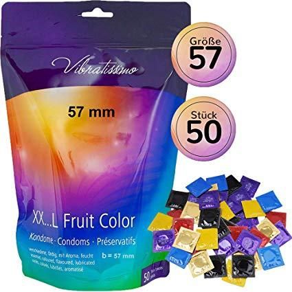 Презервативи - Vibratissimo XX ... L Fruit Color, 57 мм, 50 шт. Sex Aura