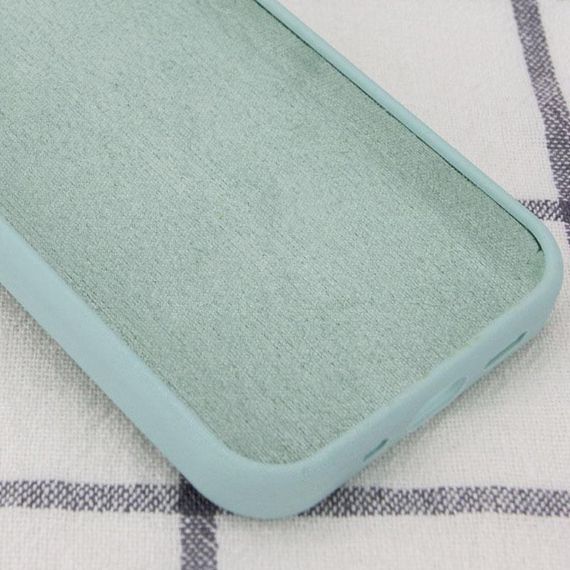 Чехол Silicone Case Full Protective (AA) NO LOGO для Apple iPhone SE (2020) Бирюзовый / Turquoise | Зображення 2