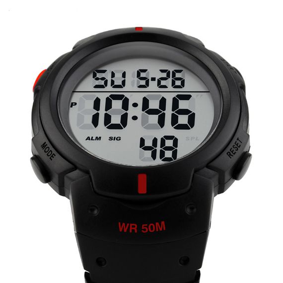 Чоловічий годинник Skmei 1068RD Black-Red | Зображення 3