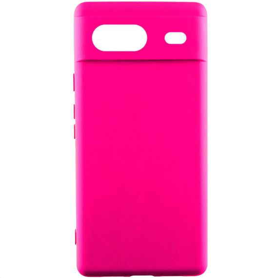 Чохол Silicone Cover Lakshmi Full Camera (AAA) для Google Pixel 8a Рожевий / Barbie pink